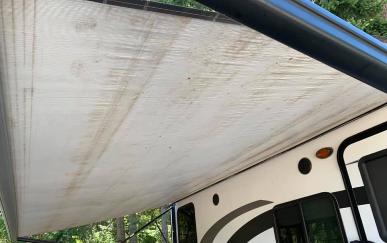 How to clean camper awning